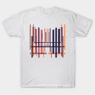 Geometric pattern Violet abstract T-Shirt